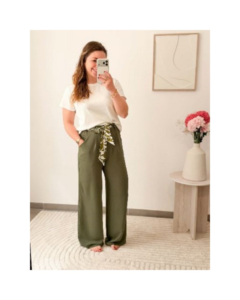 Pantalon fluide - Kaki