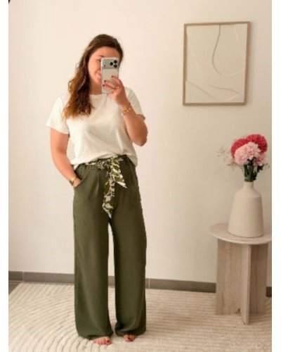 Pantalon fluide - Kaki