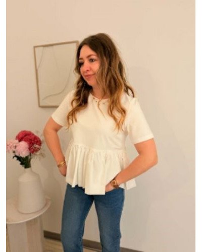 Top Perline - Blanc