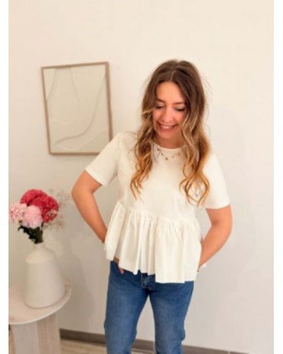 Top Perline - Blanc