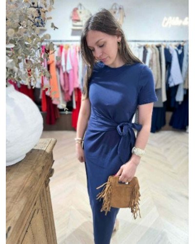Robe T-shirt bleu marine