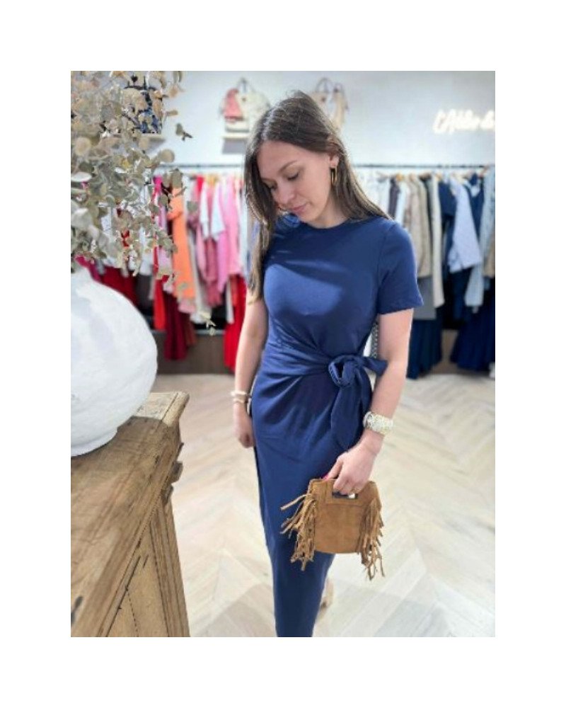 Robe T-shirt bleu marine