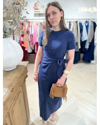 Robe T-shirt bleu marine