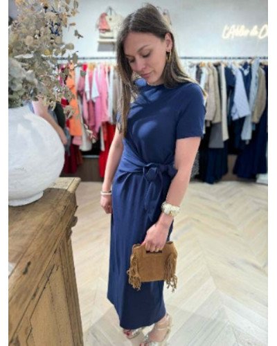 Robe T-shirt bleu marine