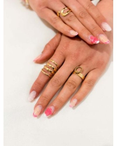 Bague multirang dore