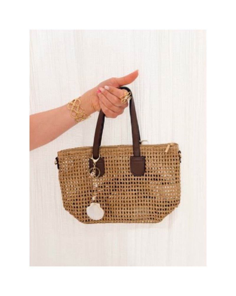 Sac Bruno - Osier anses marrons