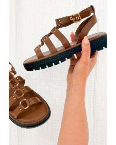 Sandales gladiateur - Marron
