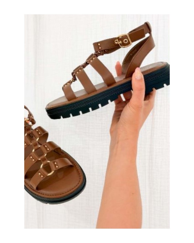 Sandales gladiateur - Marron
