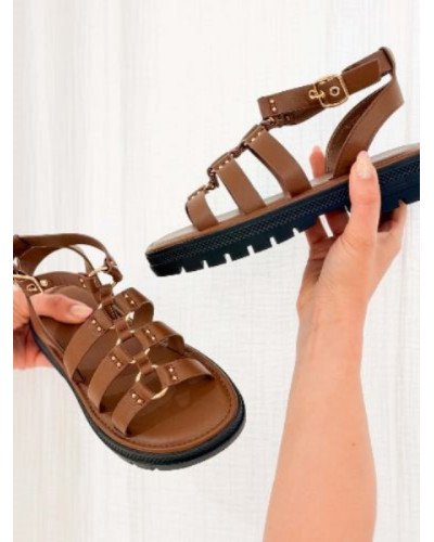 Sandales gladiateur - Marron