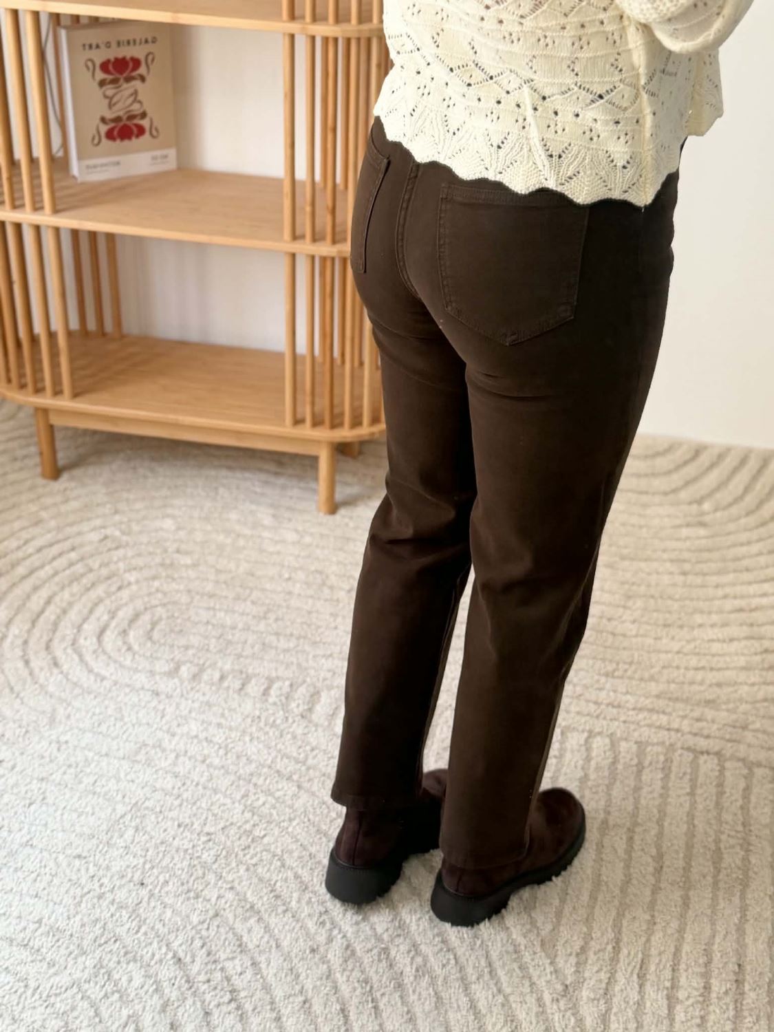 Jean Solange - High waist - Marron