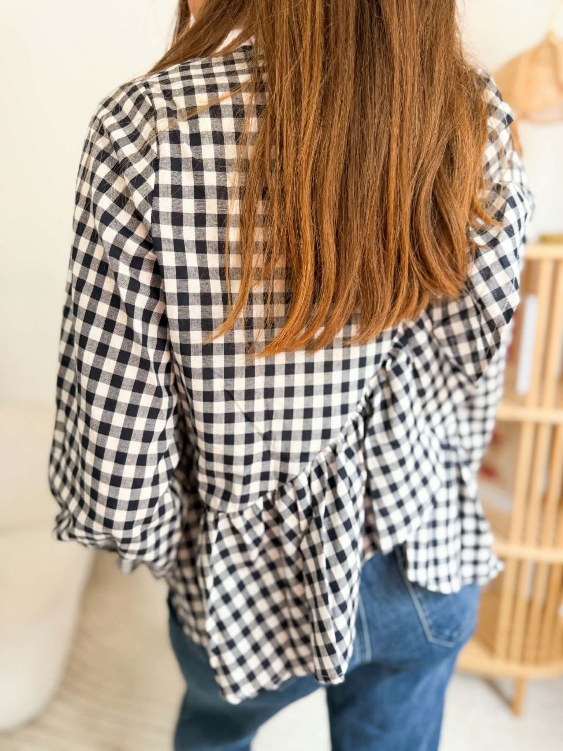 Blouse vichy - Marine