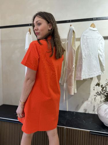 Robe jean rouge