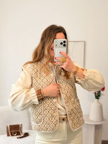 Veste sans manche bohème