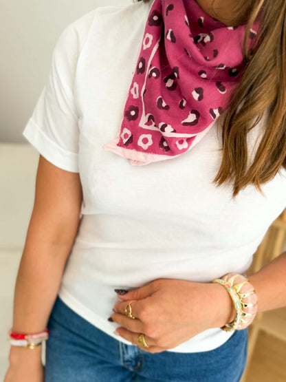 T-shirt blanc noeud
