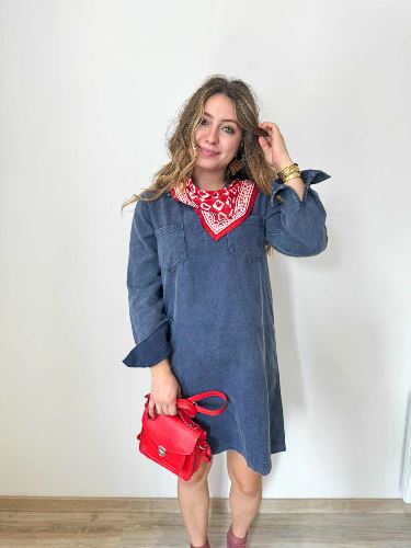 Foulard Coeur Rubis 50 cm