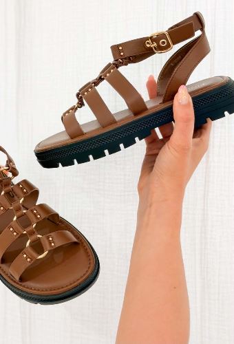 Sandales gladiateur - Marron
