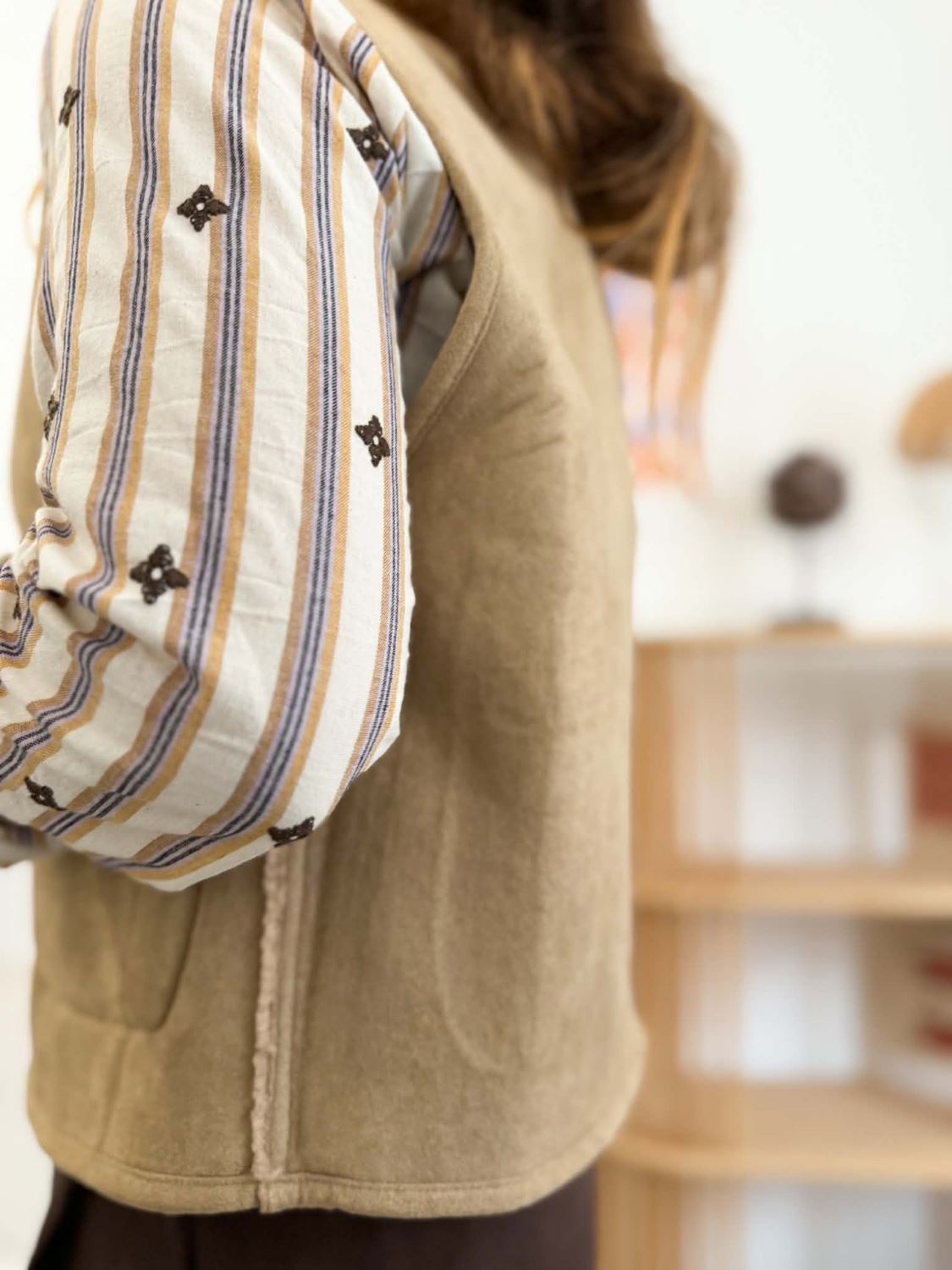 Gilet reversible - Beige