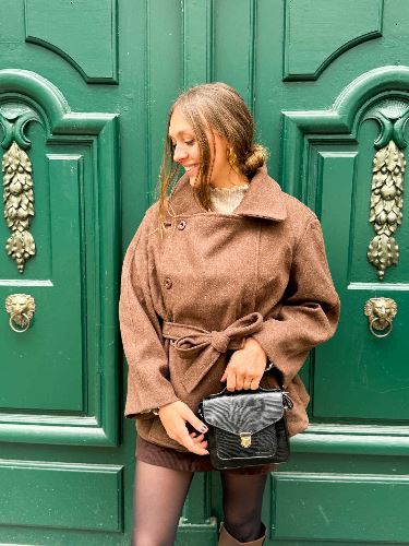 Manteau trench marron