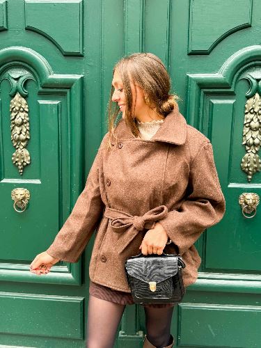 Manteau trench marron