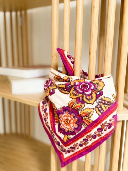 Foulard Jakarta écru - 60cm