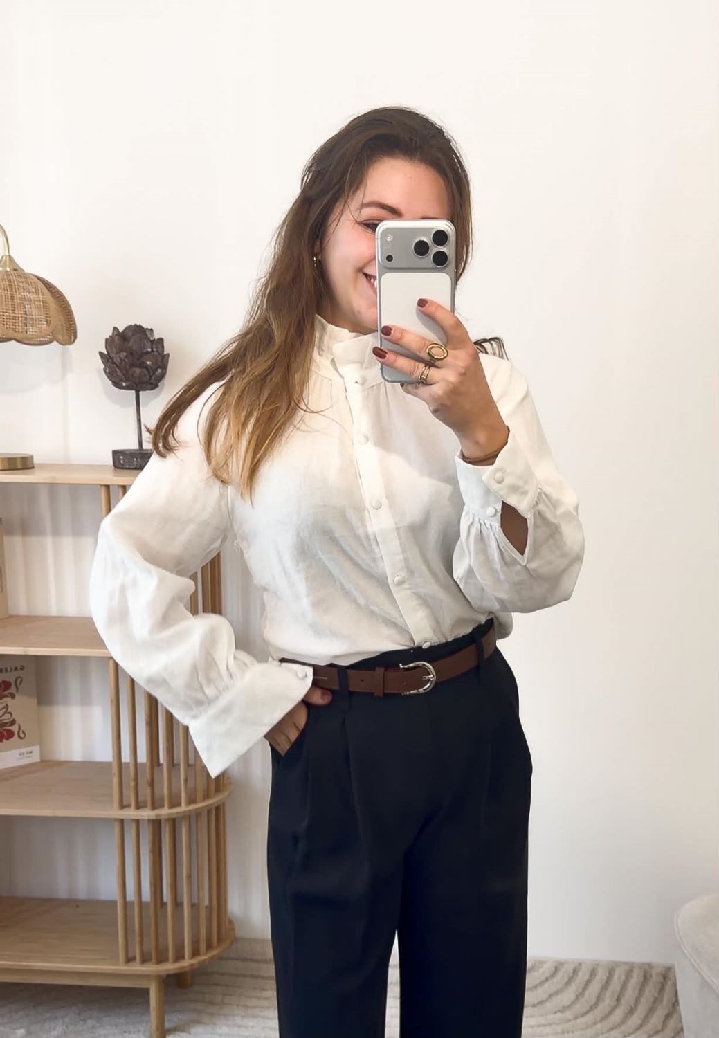 Chemise col victorien - Ecru