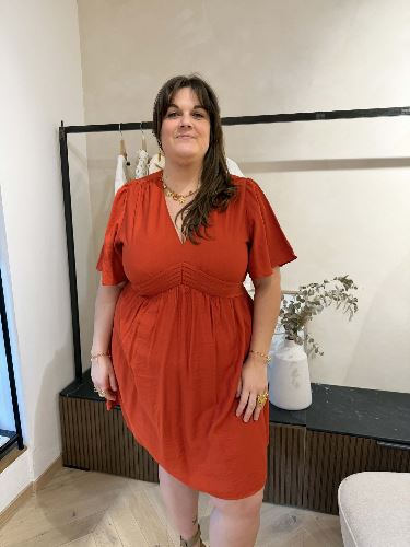 Robe terracotta