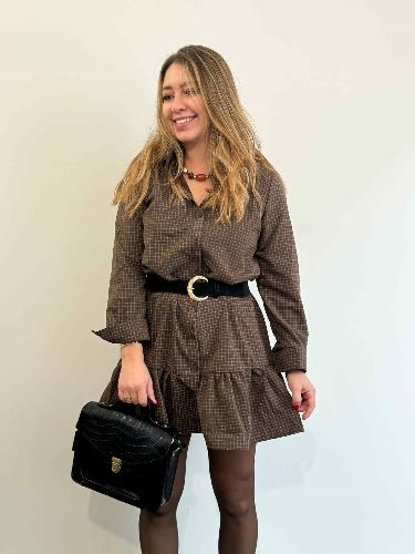 Ceinture élastique boucle dorée