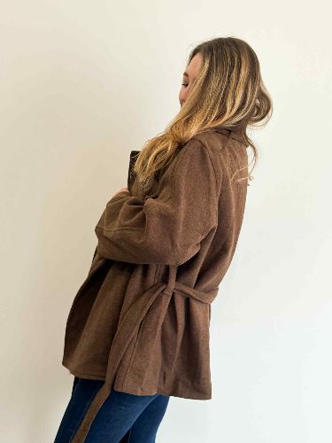 Manteau trench marron