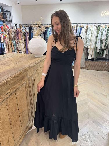 Robe noire bohème