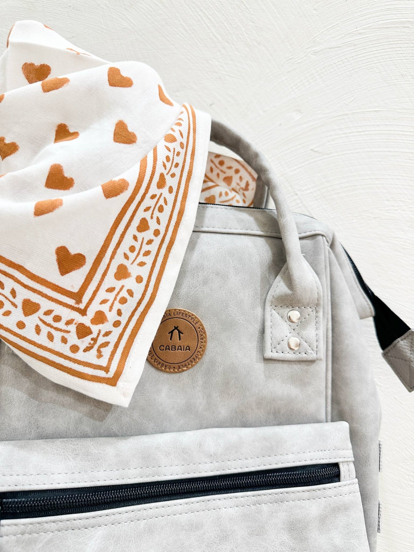 Foulard Love Cannelle caramel 100 cm
