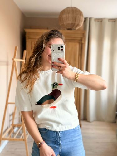 Pull canard crochet