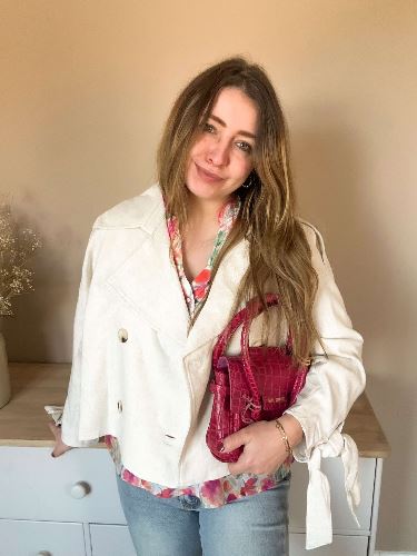 Trench beige lin