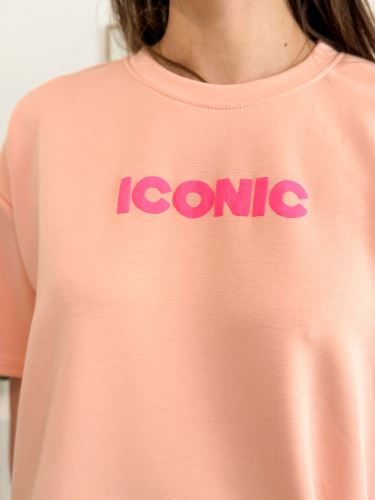 T-shirt ICONIC - Saumon