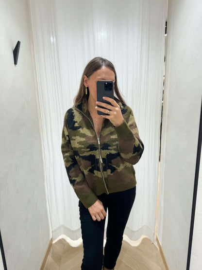 Gilet zip armée