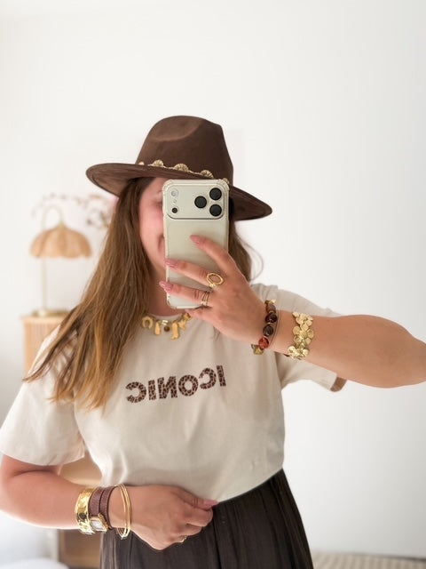 T-shirt iconic beige