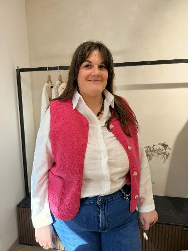 Gilet berger - Rose
