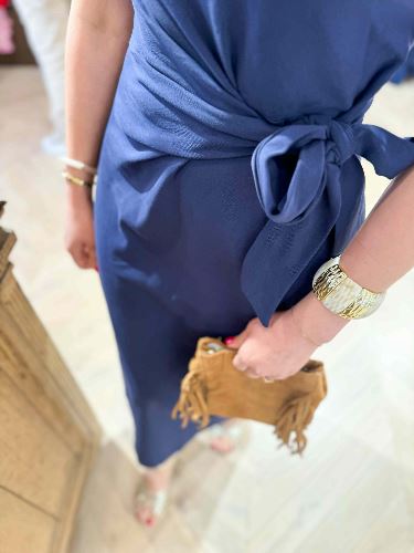Robe T-shirt bleu marine