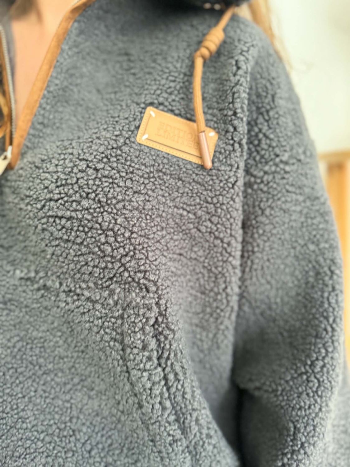 Sweat mouloute gris et camel