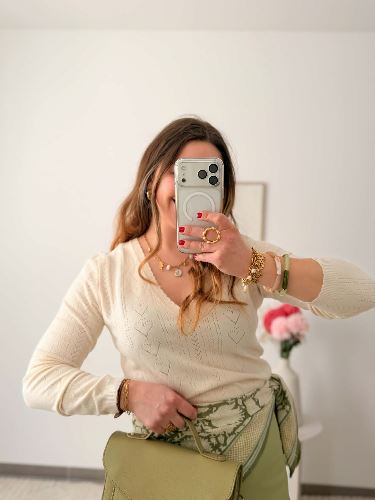 Pull fin beige