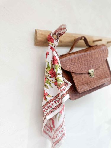 Foulard Jaipur Grenat 50 cm