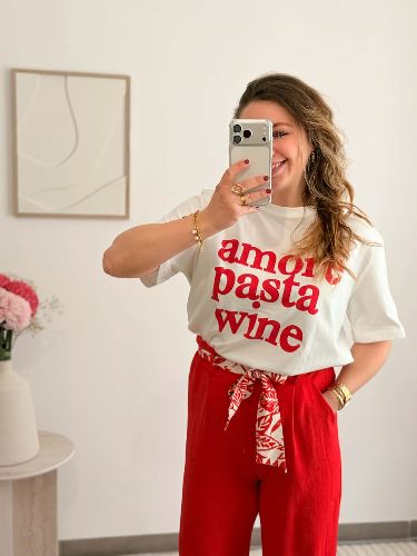 Pantalon fluide - Rouge