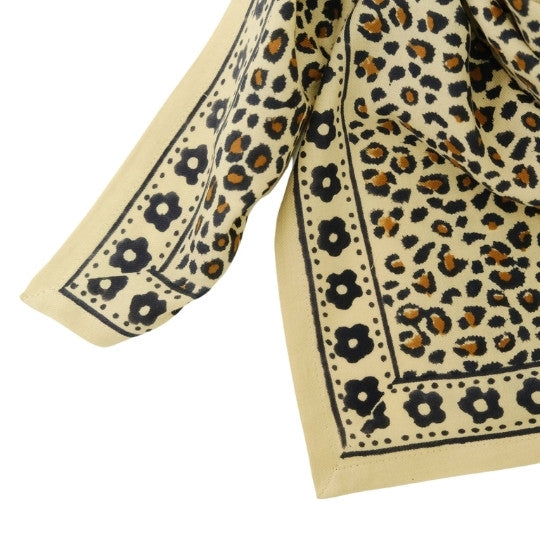 Foulard léopard beige