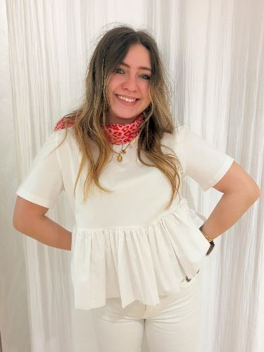 Top Perline - Blanc