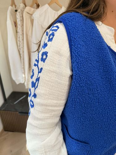 Gilet berger - Bleu
