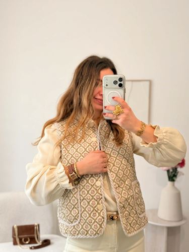 Veste sans manche bohème
