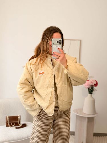 Veste reversible beige