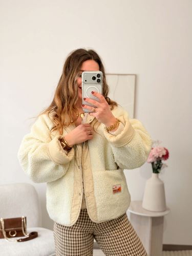 Veste reversible beige