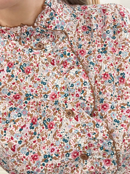 Chemisier imprimée style liberty