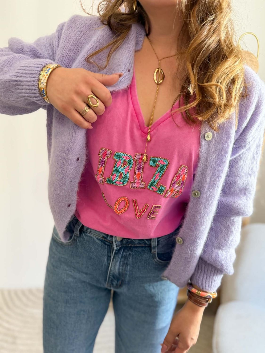 T-shirt Ibiza - Rose