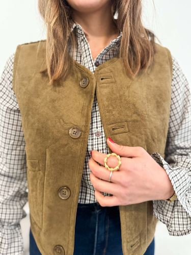 Gilet reversible - Kaki